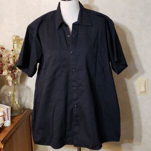 Cintas men's navy work Shirt